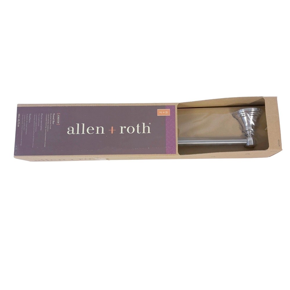 Allen + Roth Jordon Towel Bar 18in Brushed Nickel FSI 657-18 BNIC